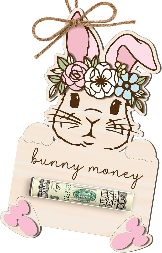 Easter Money Holder, Easter Gifts For Teens, Girls, Boys, Easter Bunny Dollar Bill Gift Card Hold... | Amazon (US)