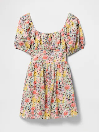 Puff-Sleeve Mini Dress | Gap (US)