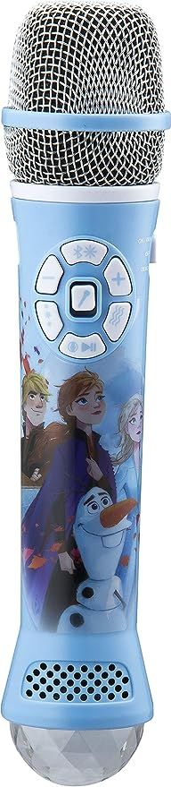 eKids Disney Frozen 2 Bluetooth Karaoke Microphone with LED Disco Party Lights, Portable Bluetoot... | Amazon (US)