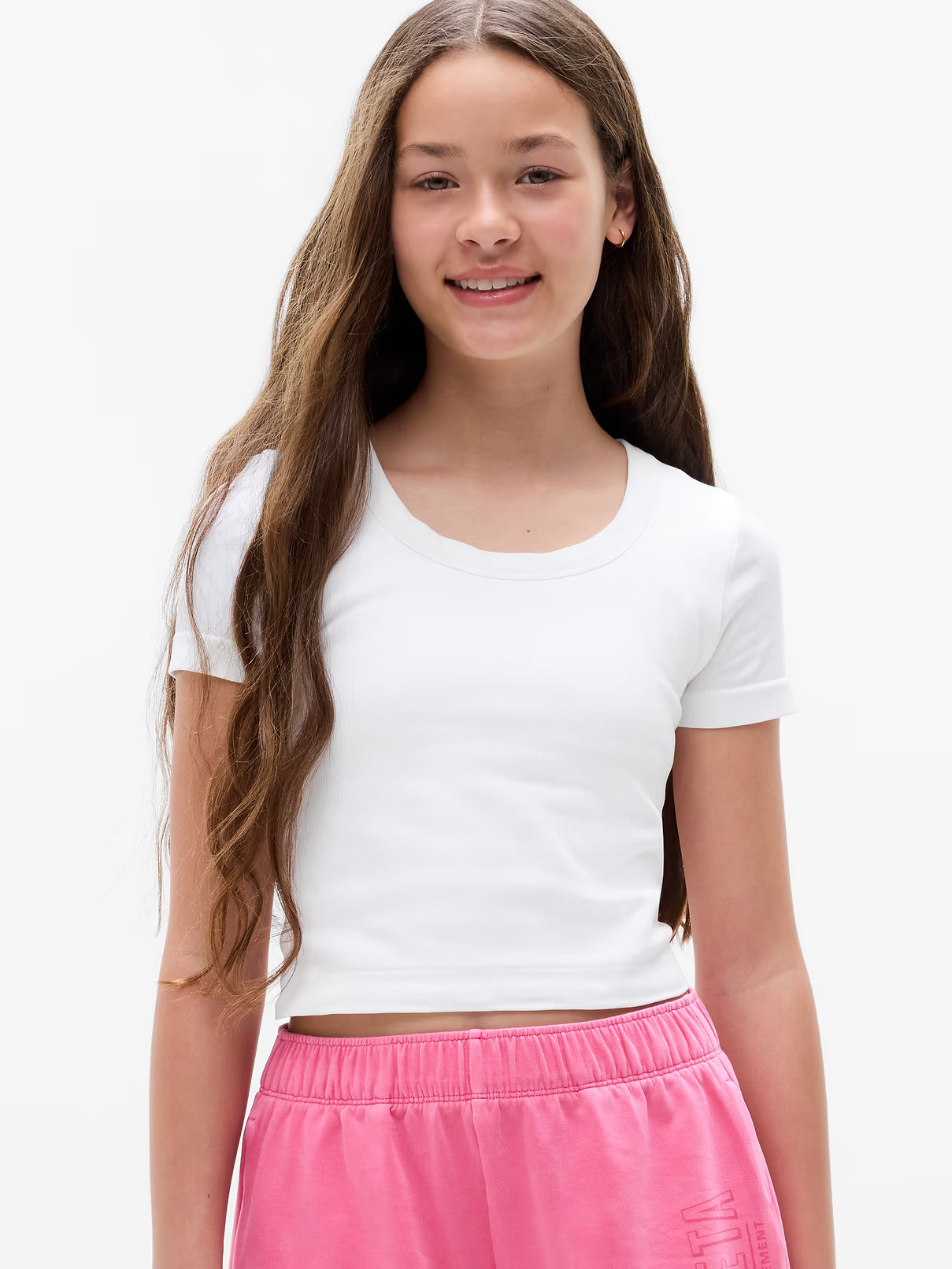 Athleta Girl Rise Above Rib Scoop Tee | Athleta