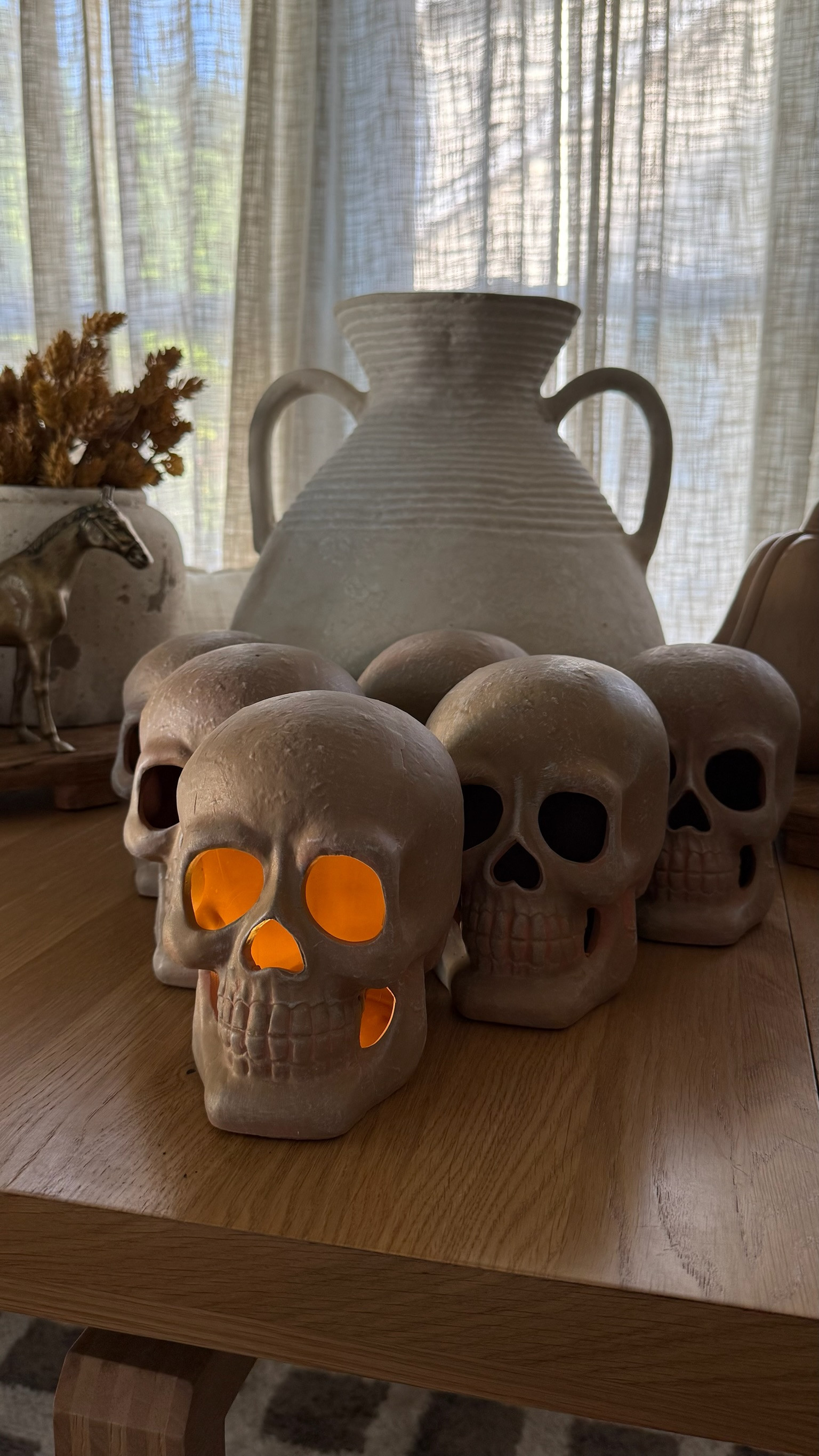 Picked up these terracotta light up skulls in the bullseye section at Target! So cute for Halloween! 

 #LTKSeasonal #LTKHome