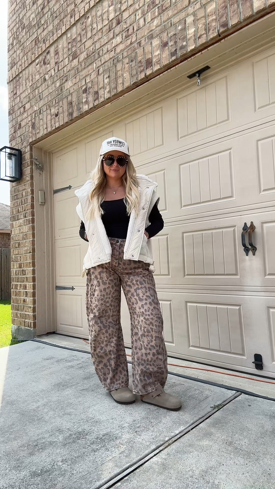 Casual fall outfit 
Oversized Fleece vest xs
Long sleeve xs
Leopard barrel jeans 26
Free people outfit 
Birks tts

#LTKShoeCrush #LTKFindsUnder100 #LTKFindsUnder50