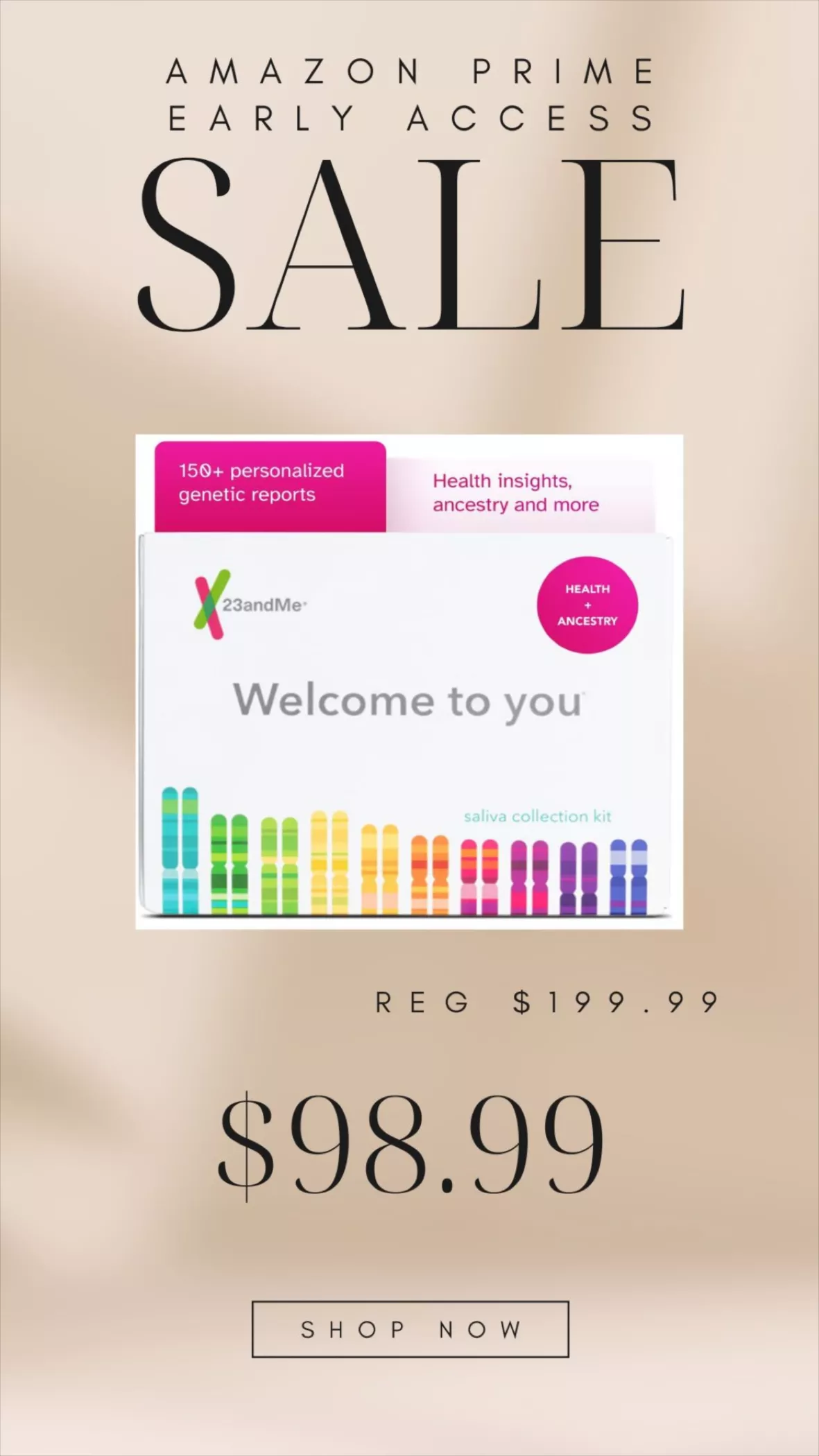 Cyber Monday DNA kit deal: 23andMe Ancestry test kit is 50% off