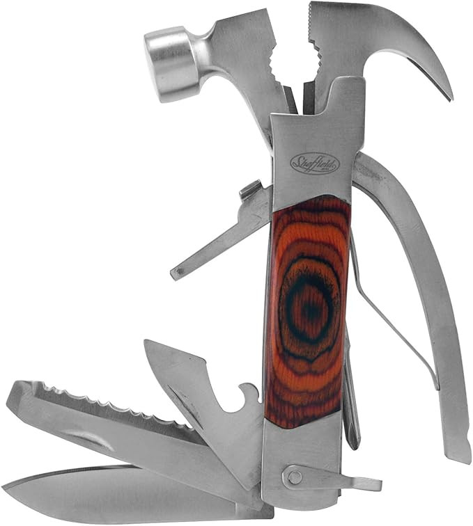 Sheffield 12913 14-in-1 Hammer Multi Tool, Stocking Stuffers, Gifts for Men, Dad Gifts, Multipurp... | Amazon (US)