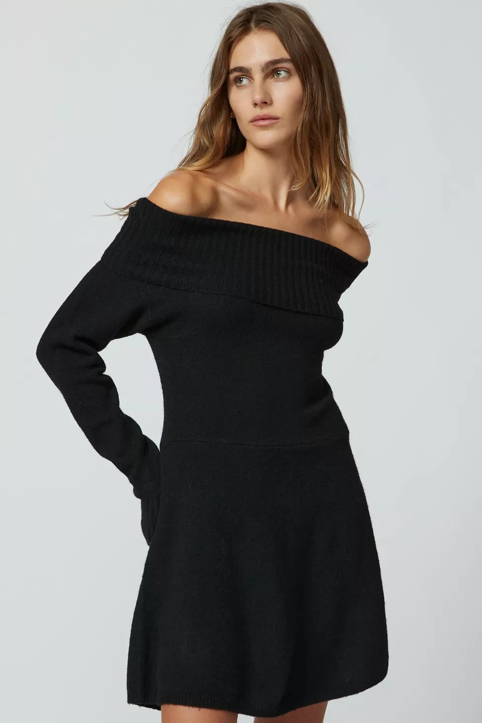 UO Blake Off-The-Shoulder Mini Dress | Urban Outfitters (US and RoW)