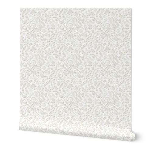Veronica Putty on White copy Wallpaper bydanika_herrick | Spoonflower