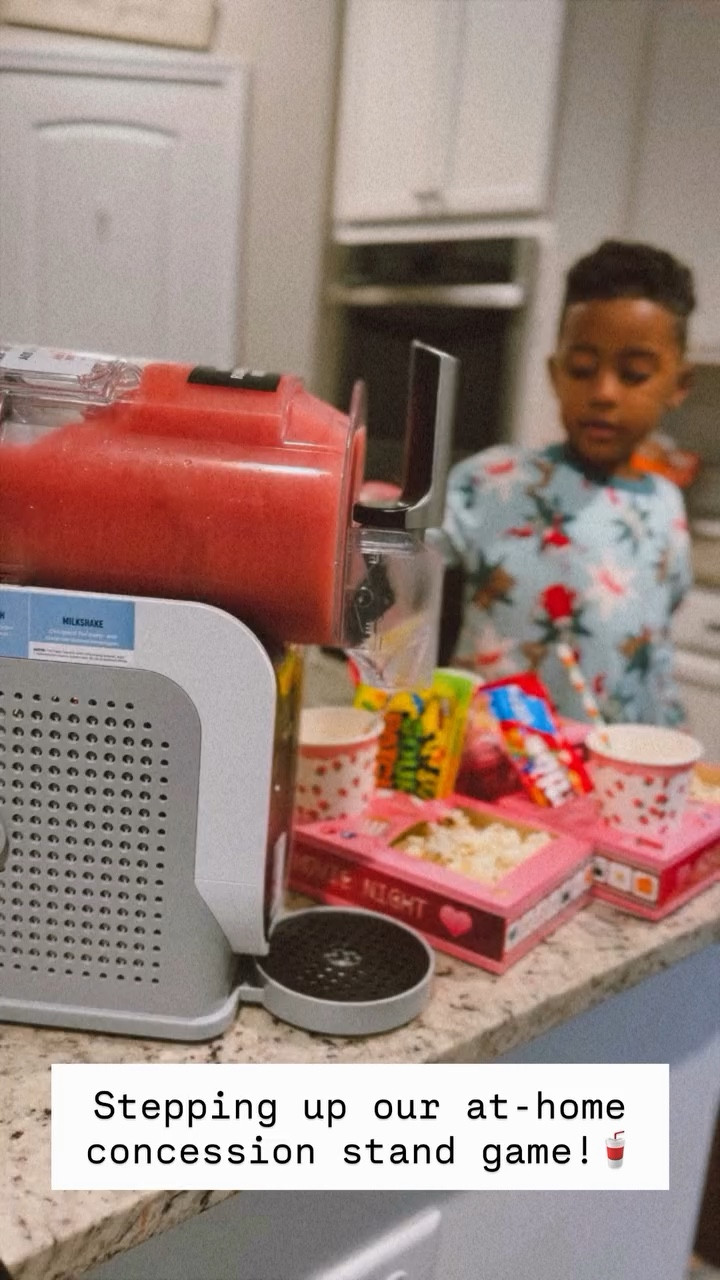 Stepping up our at-home concession stand game!🥤