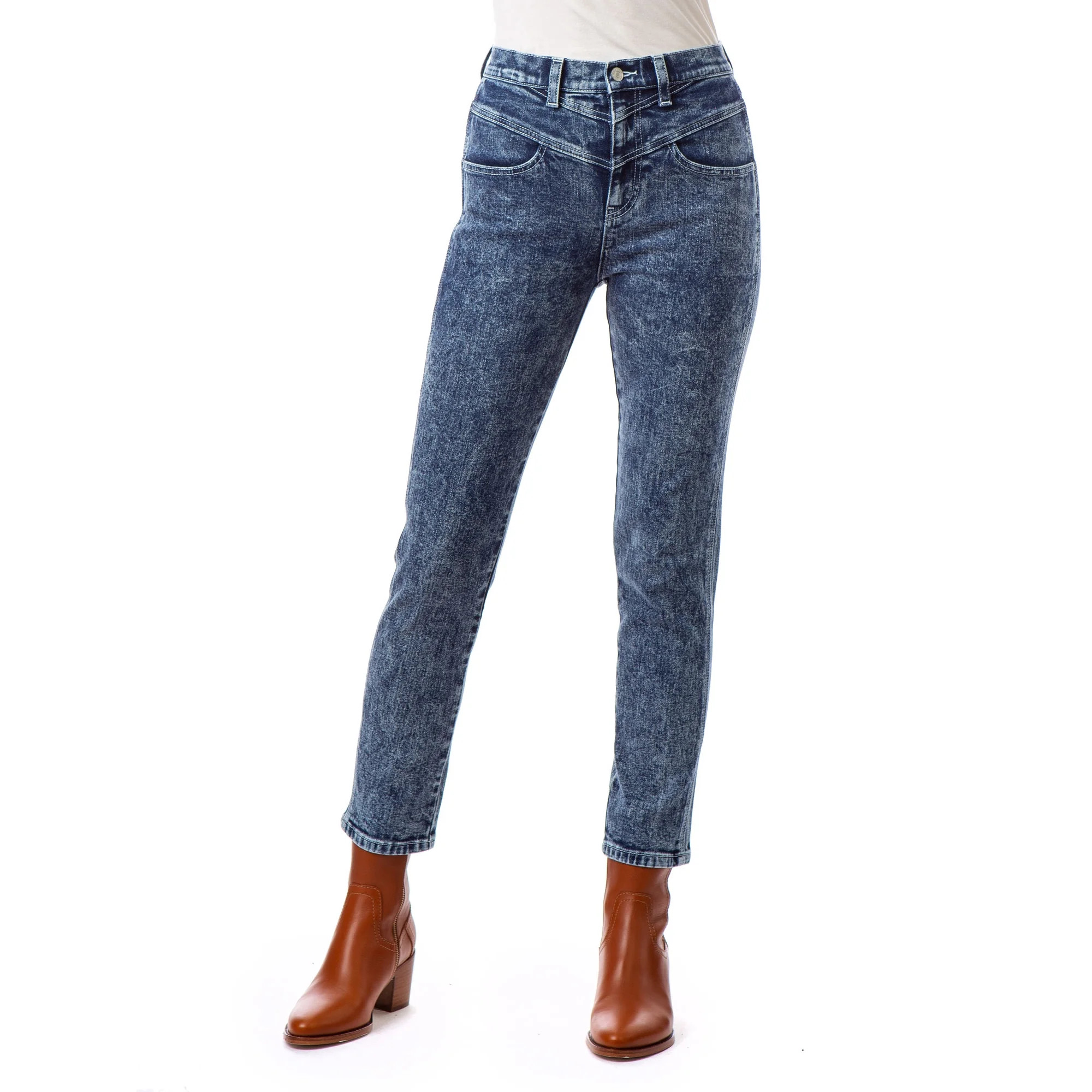 Jordache Vintage Women's Kat High Rise Double Yoke Skinny Jeans | Walmart (US)