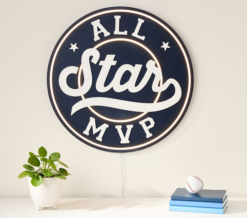 All-Star LED Lit Decor | Pottery Barn Kids