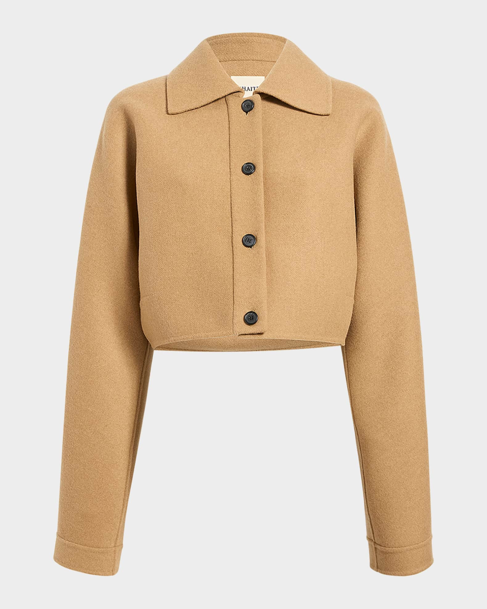 Sue Cropped Double-FacedWool Jacket | Neiman Marcus