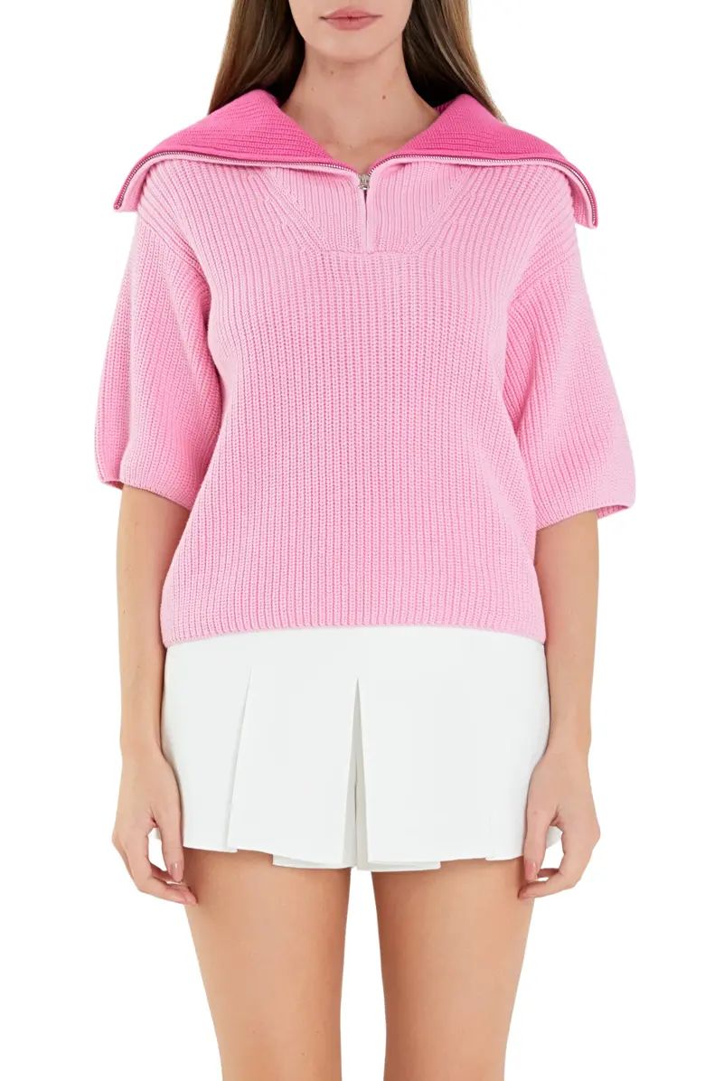 English Factory Oversize Collar Pullover Sweater | Nordstrom | Nordstrom