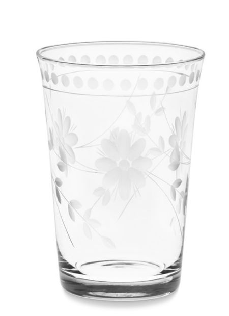 Vintage Etched Tumbler