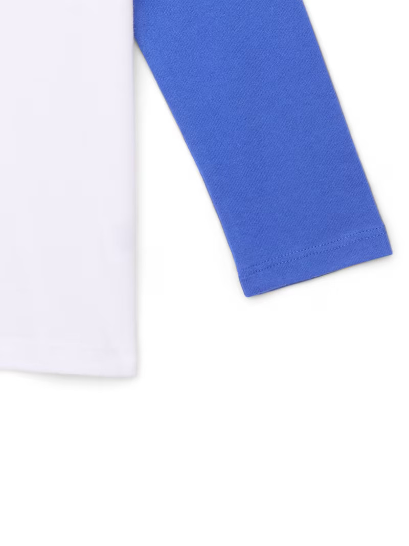 Garanimals Toddler Boys Colorblocked Graphic Tee with Long Sleeves, Sizes 18M-5T - Walmart.com | Walmart (US)