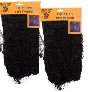 Black Creepy Cloth 30" X 72" - Set of 2 - Creepy Spooky Halloween Decorations | Walmart (US)