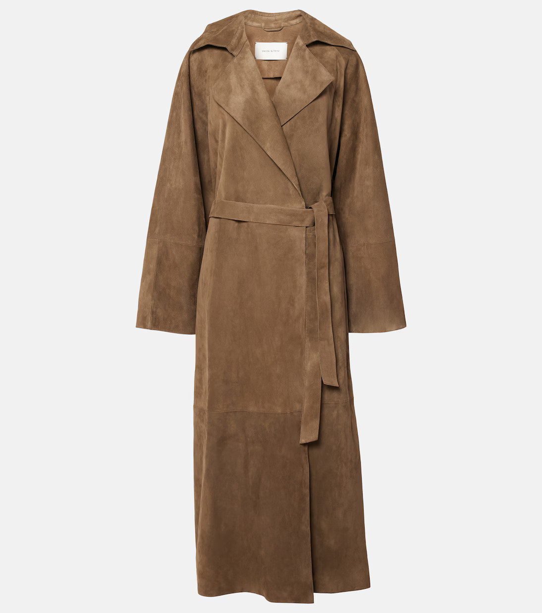 Suede wrap coat | Mytheresa (UK)