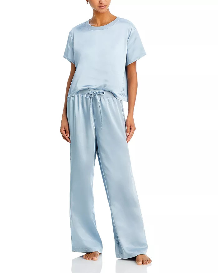 Satin Boxy Tee & Pants Pajama Set - 100% Exclusive | Bloomingdale's (US)