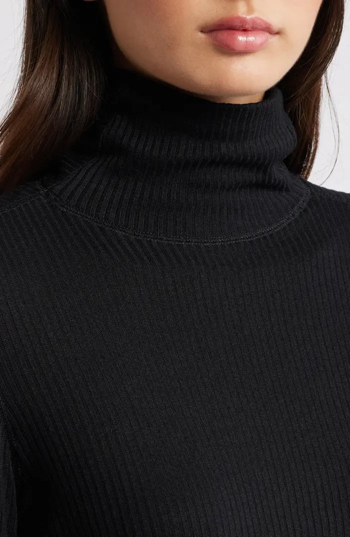 Rib Turtleneck Top | Nordstrom