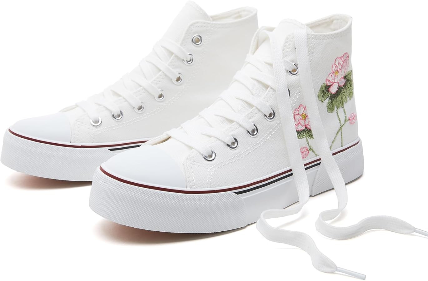 hash bubbie High Top Sneakers for Women Classic High Tops Canvas Shoes Lace up Women's Fashion Sn... | Amazon (US)