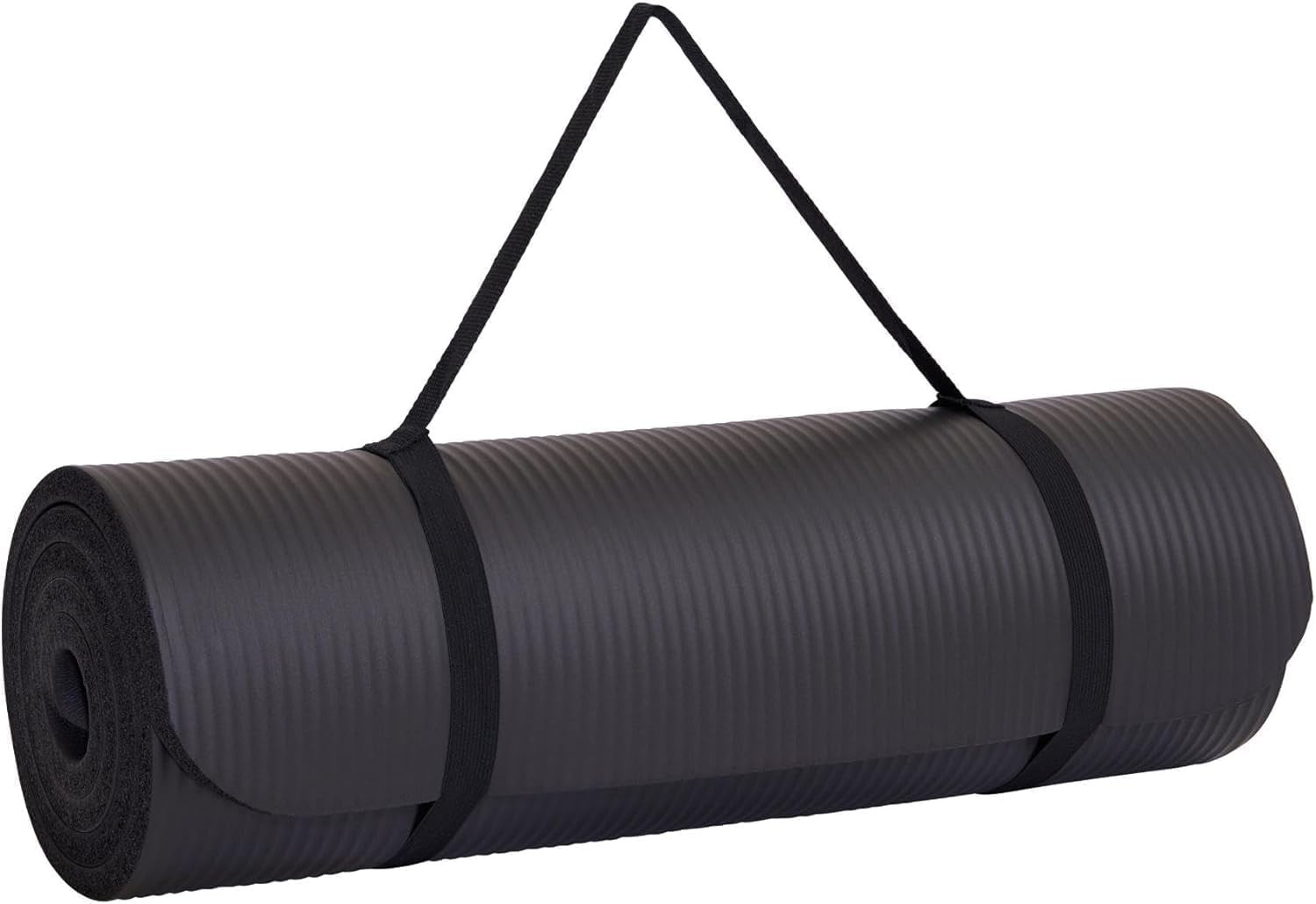 Yoga Mat, Extra Thick, Non-Slip, Padded, 183x60 cm, with Carry Strap - NBR Foam Mat | Amazon (UK)