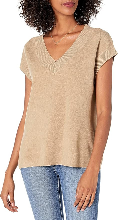 The Drop Women's Zhen V-Neck Sweater Vest | Amazon (US)