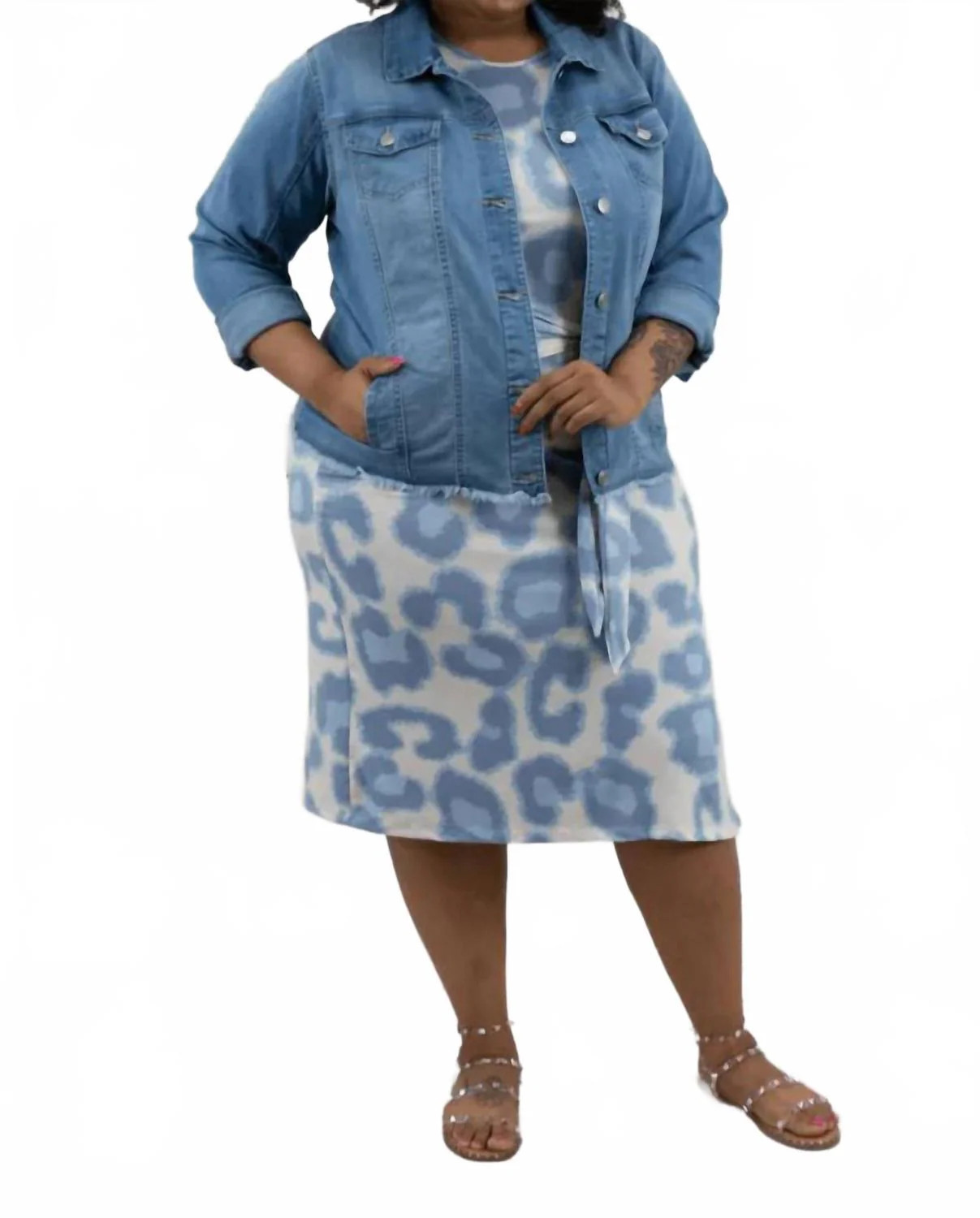 Spring Fling Denim Jacket - Plus In Blue | Shop Simon
