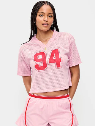 Mesh Jersey Football Top | Old Navy (US)