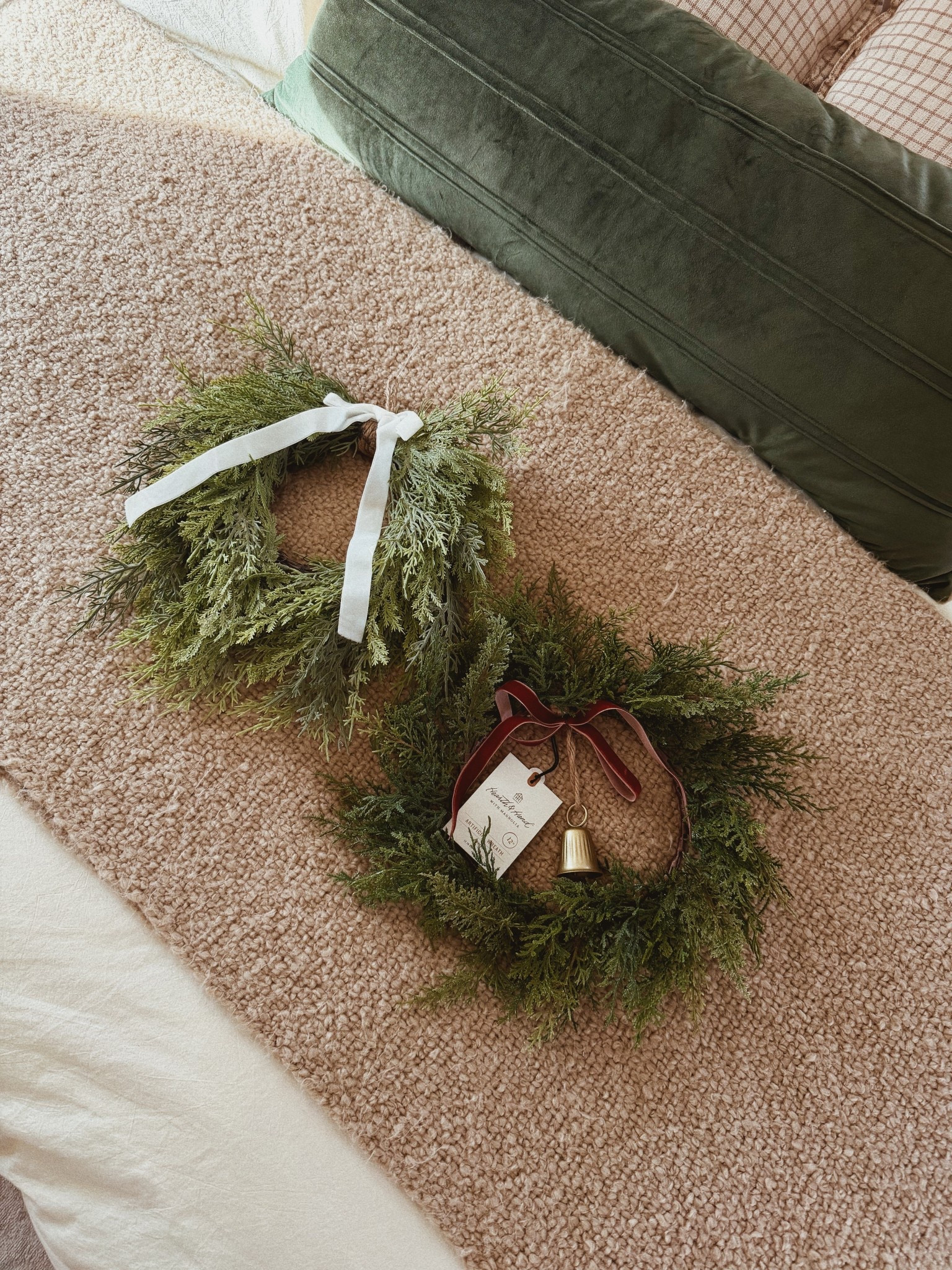 new mini wreaths from Target are so cute! of course I grabbed the two with bows🤭🤍

#LTKHome #LTKHoliday #LTKFindsUnder50