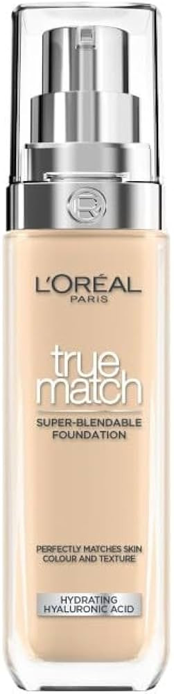 L'Oréal Paris Foundation for Face, Skincare Infused with Hyaluronic Acid, True Match Hydrating L... | Amazon (UK)