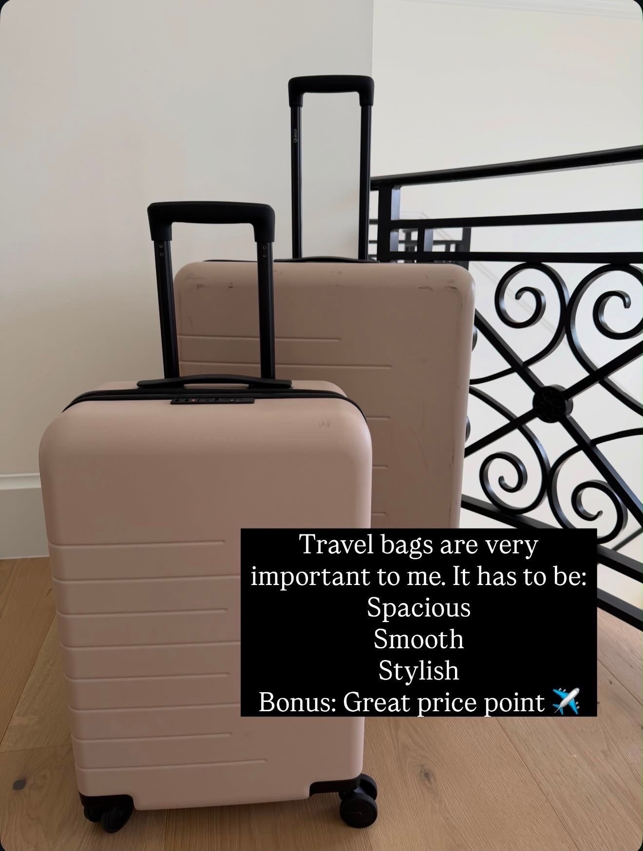 Travel bags are very
important to me. It has to be:
Spacious
Smooth
Stylish
Bonus: Great price point✈️
Travel essentials

#LTKU #LTKTravel #LTKOver40
