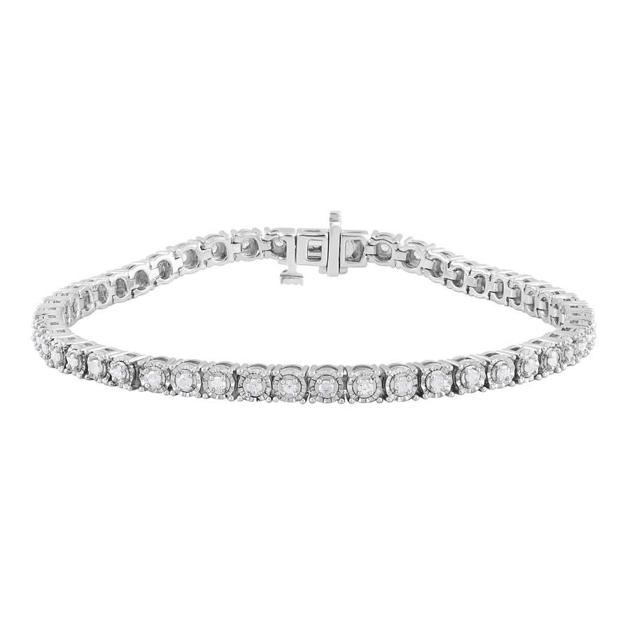Diamond Muse 1.00 Carat Real Diamond Circle Link Tennis Bracelet (J, I3) | Jomashop.com & JomaDeals.com