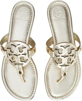 Tory Burch Miller Sandal in Tan Patent at Nordstrom, Size 4.5 | Nordstrom