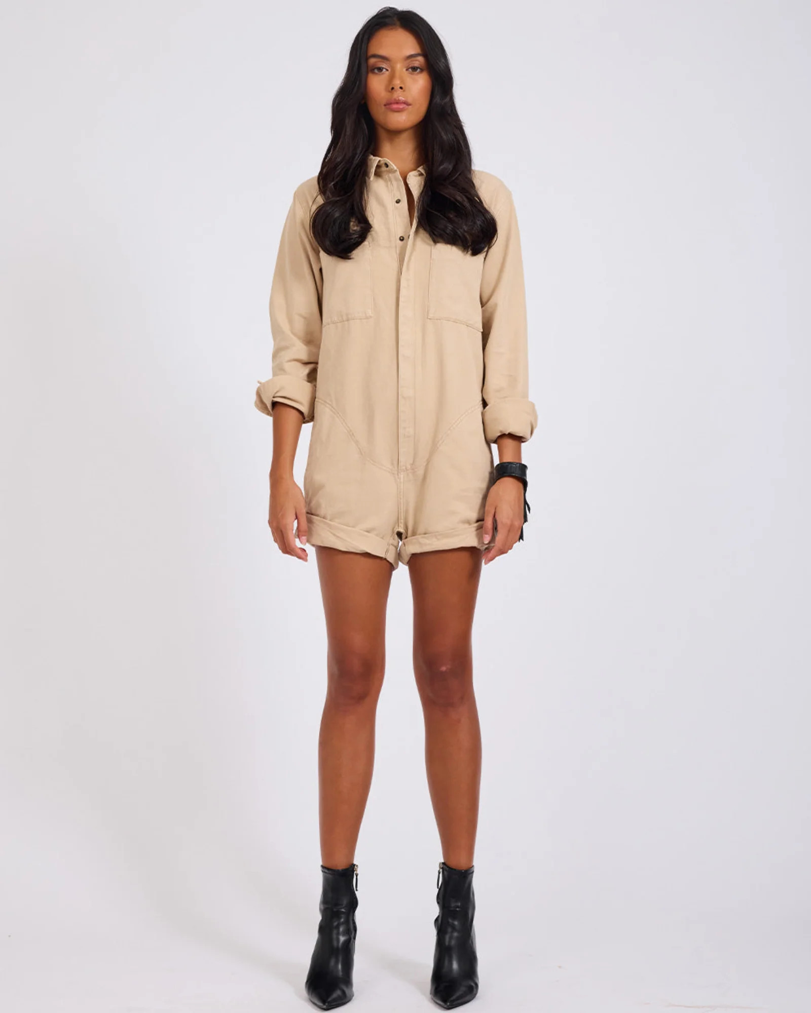 Prophecy Jumpsuit - Stone | One Teaspoon | OneTeaspoon