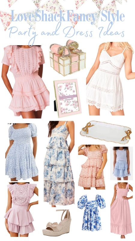 Throw a LoveShackFancy themed party with these dresses or looks inspired by the brand. I also used a collection of the Laura Ashley frames in pink and white to display my daughter’s grad photos. 



#LTKParties #LTKStyleTip #LTKFamily
