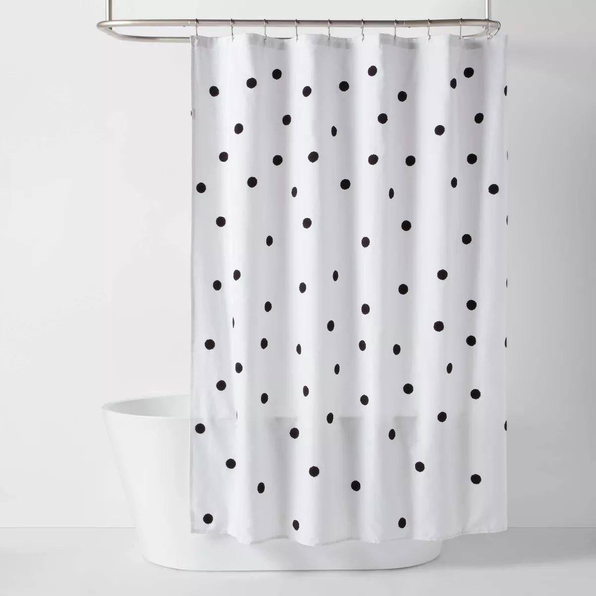 Dot Textured Kids' Shower Curtain Black - Pillowfort™ | Target