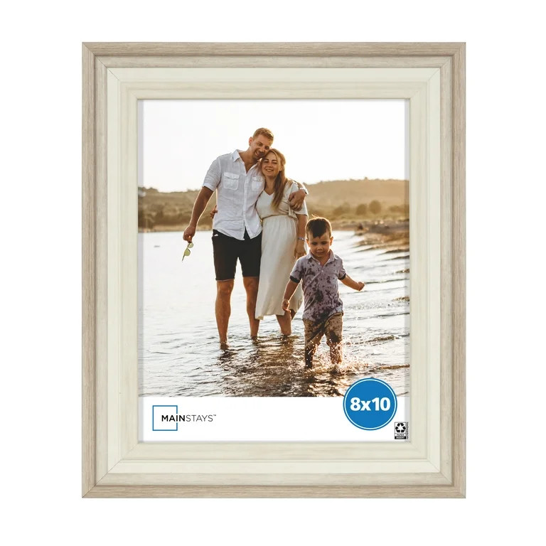 Mainstays 8x10 Two Tone Beige Tabletop Picture Frame - Walmart.com | Walmart (US)