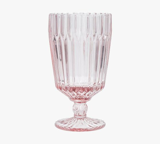 Fluted Glass Tall Goblet - Set of 6 | Pottery Barn (US)