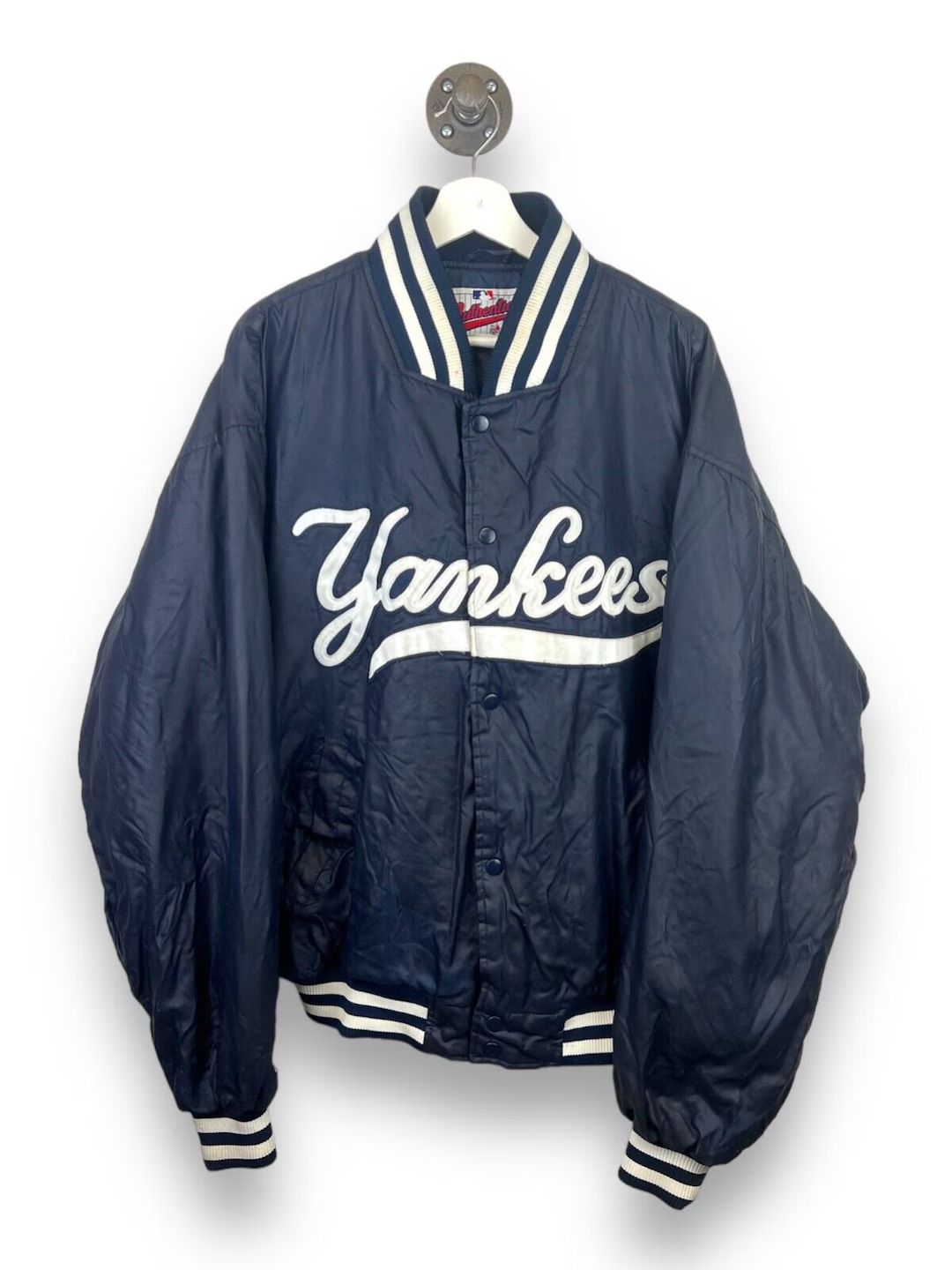 Vintage 90s New York Yankees Majestic Nylon Varsity Jacket Size Large - Etsy Canada | Etsy (CAD)