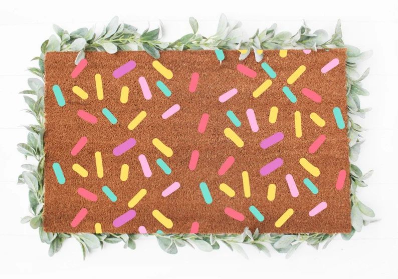 Ice Cream Sprinkles Doormat | Sprinkles | Summer Doormat | Summer Decor | Watermelon Decor | Hous... | Etsy (US)