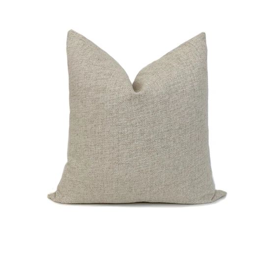 Ikara Designer Pillow Cover  Beige Pillow Cover  Sand | Etsy | Etsy (US)