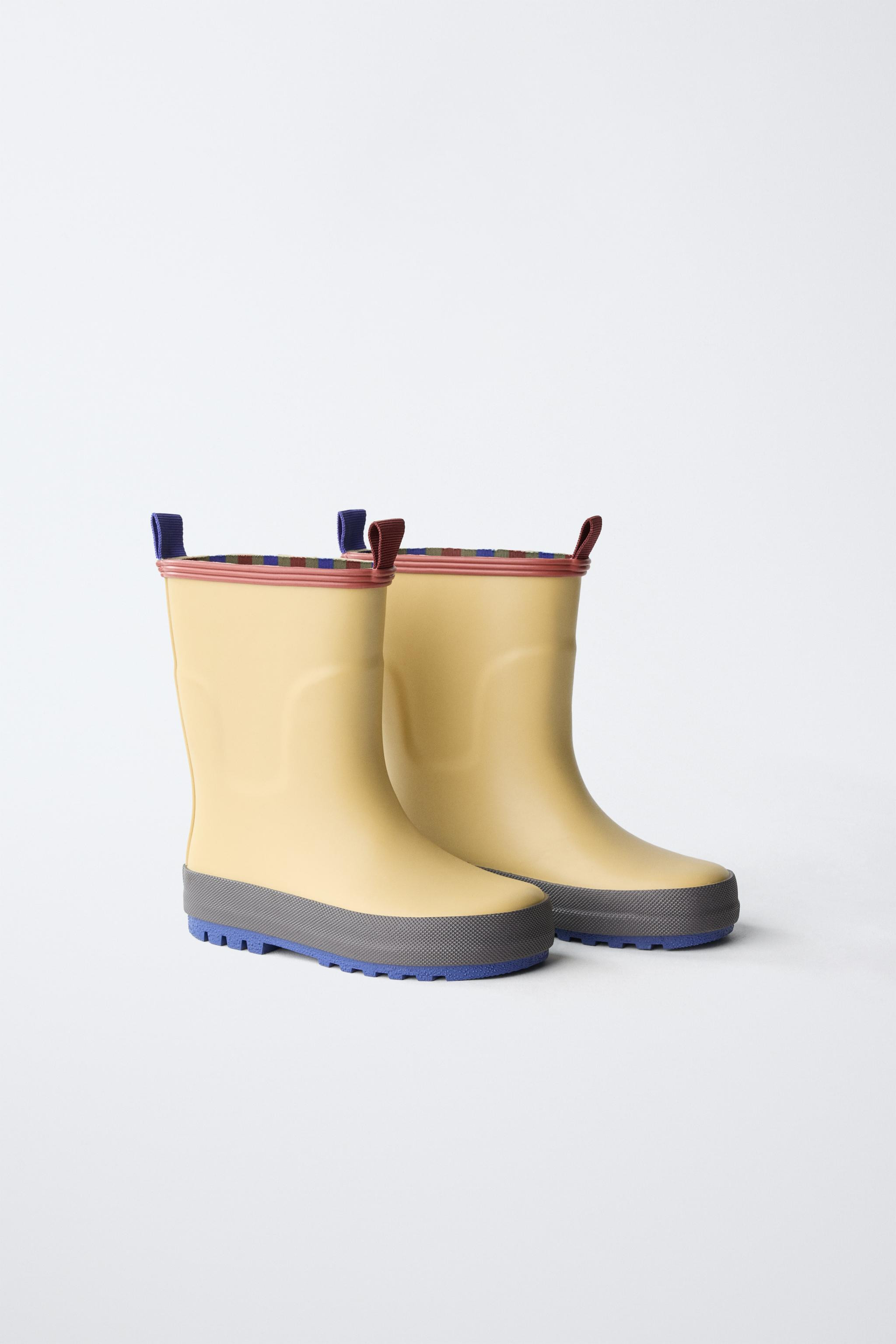 COLOUR BLOCK WELLINGTON BOOTS | Zara UK