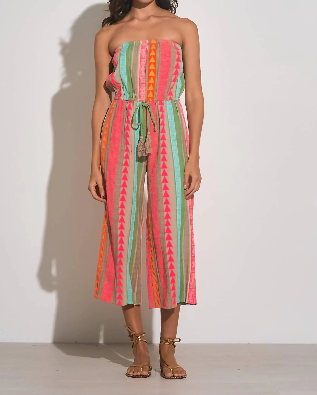 Strapless Jumpsuit In Neon | Shop Simon