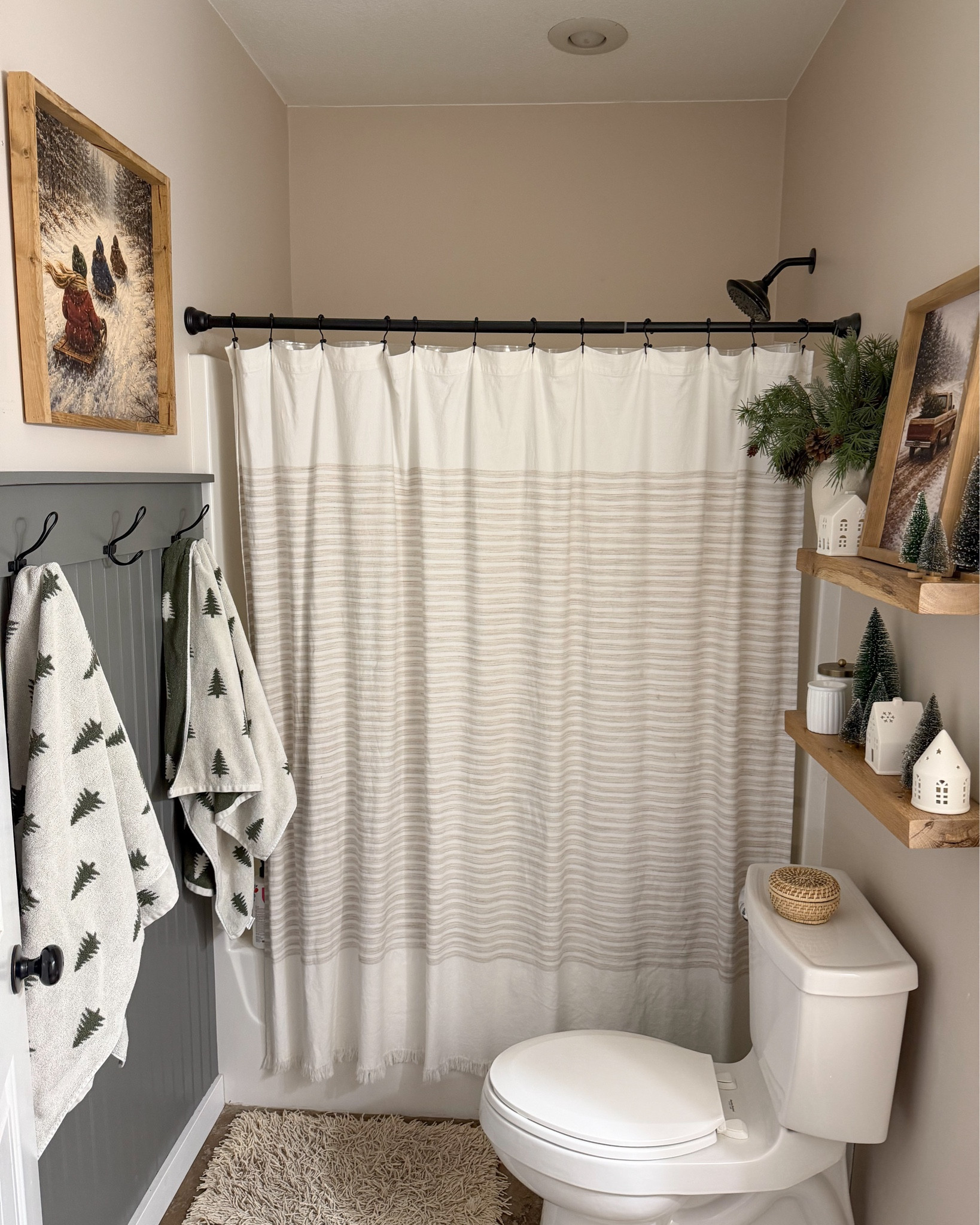 This little bathroom is so hard to get photos in but I do have it dressed up for Winter!🥰🤎

#winterdecor #southernliving #bathroomdecor #bathroominspo #shelfiedecor 

#LTKHome #LTKSeasonal #LTKFindsUnder50