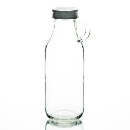 Richland Vintage Milk Jug with Silver Top 8"" Set of 6 | Walmart (US)