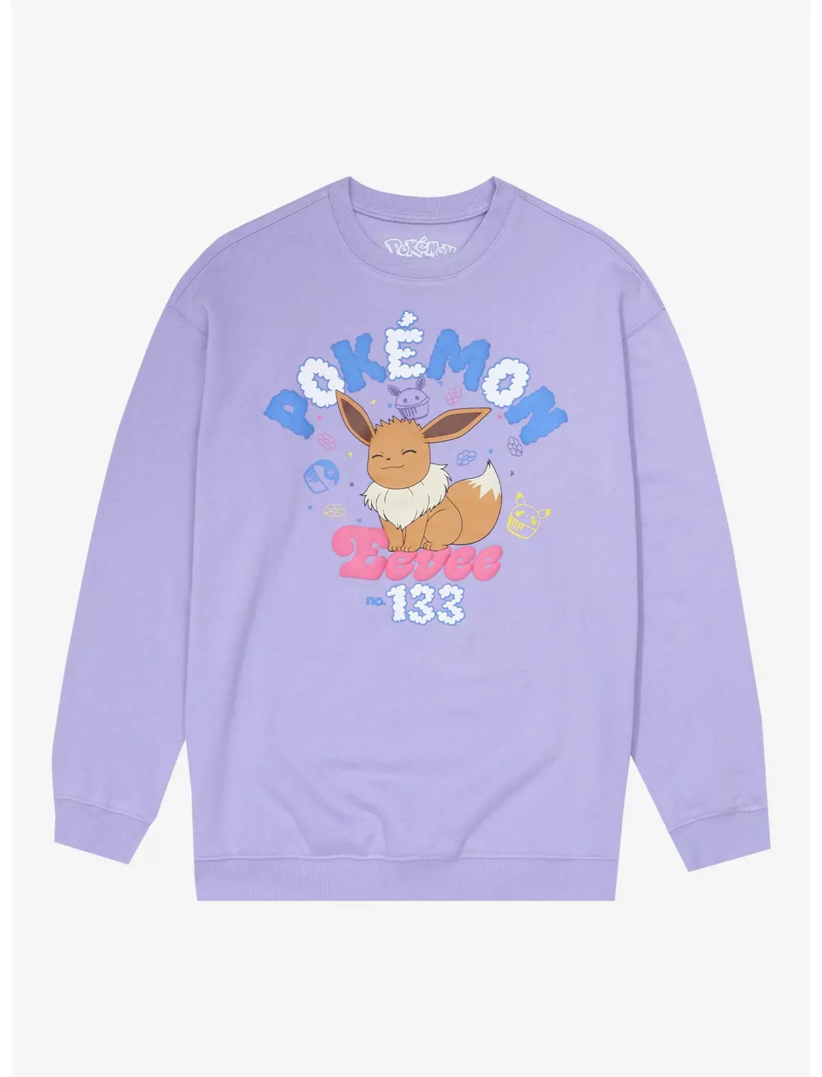 Pokémon Eevee Scribble Cupcakes Crewneck - BoxLunch Exclusive | BoxLunch