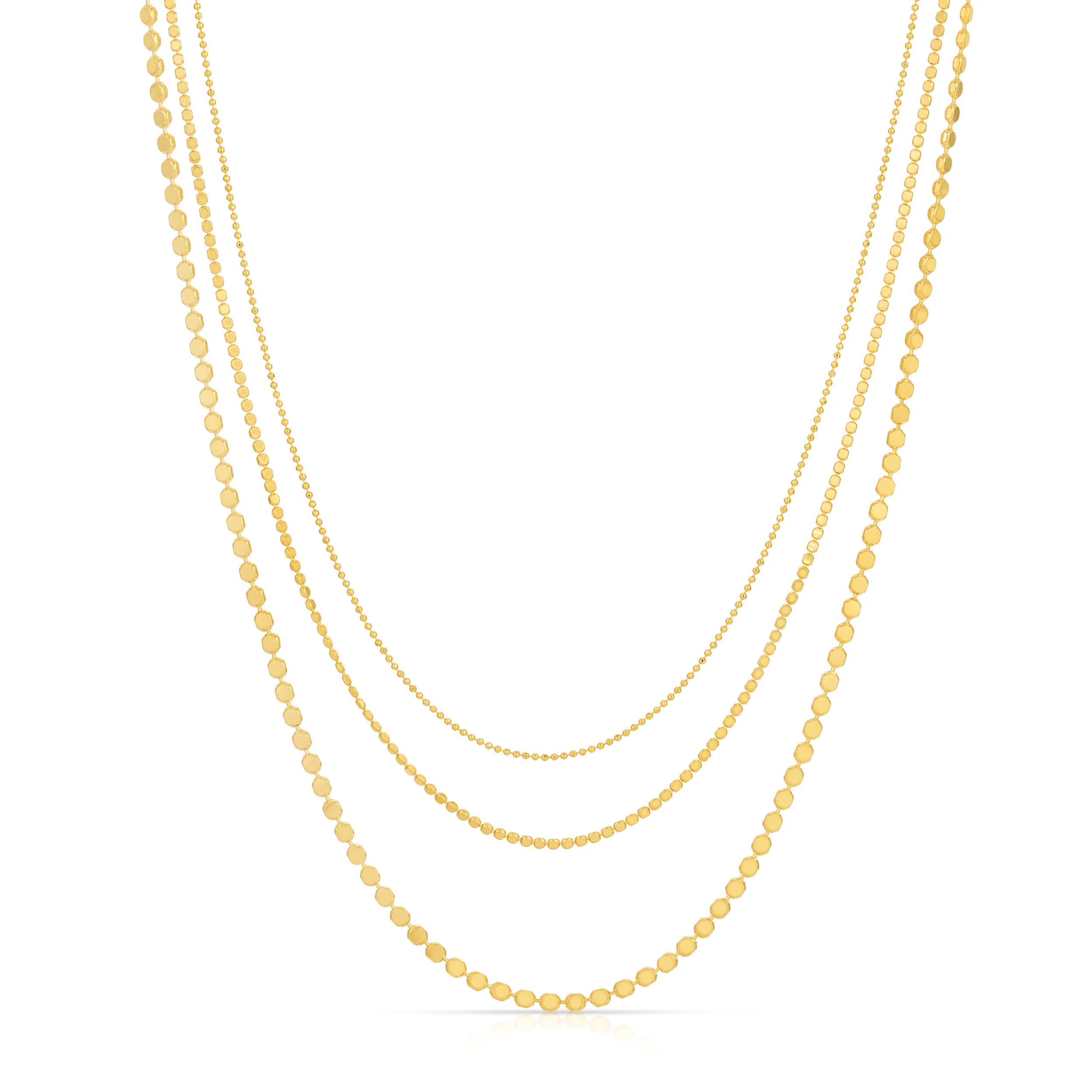 Ball bead Trio Necklace | Joy Dravecky