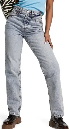 Topshop Straight Leg Dad Jeans | Nordstrom | Nordstrom
