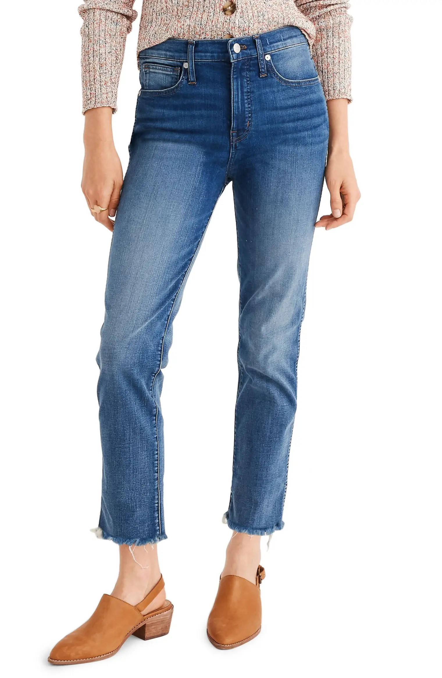 Stovepipe Jeans Fluffy Hem Edition | Nordstrom