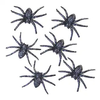 Black Glitter Spiders, 6ct. by Ashland® | Michaels | Michaels Stores