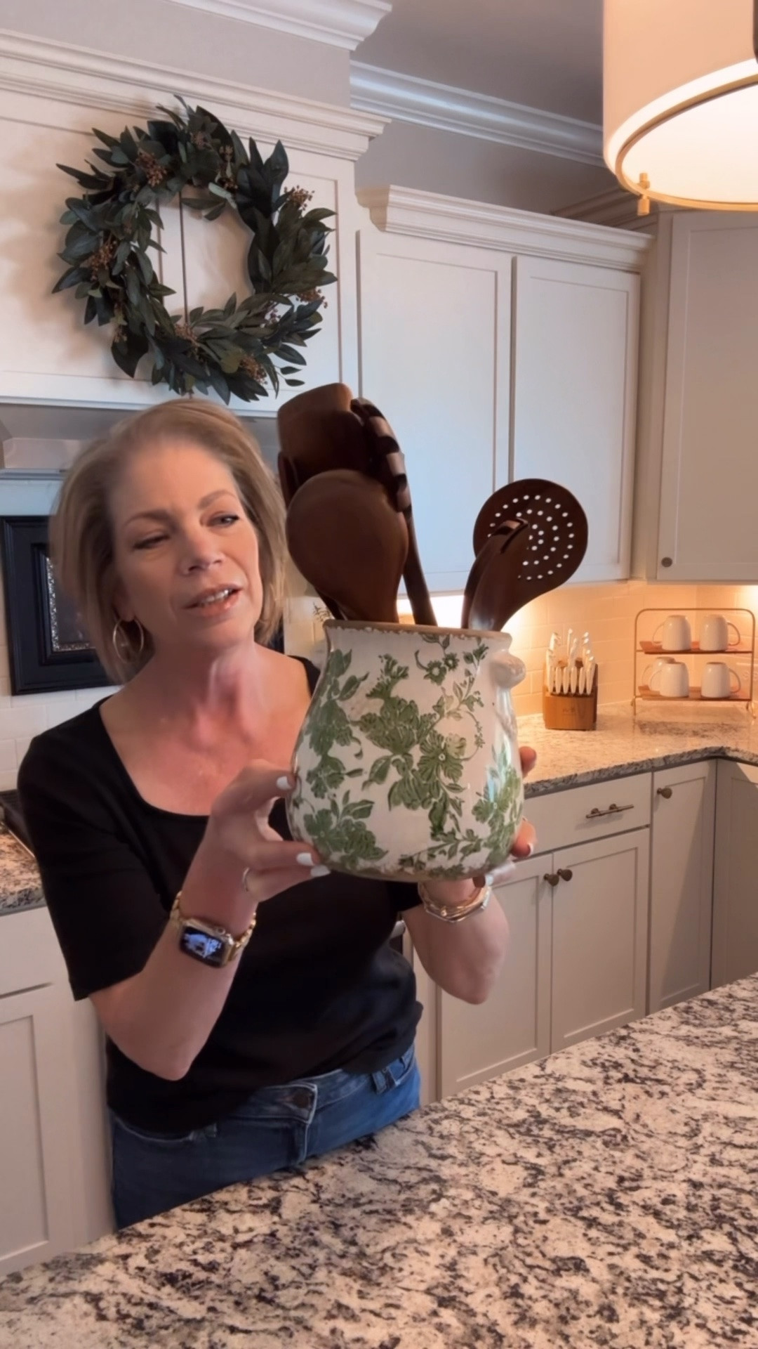 Love the floral design and color of this pot. It makes the perfect utensil holder!!

Floral vase, floral pot, wood utensils

#LTKfoodie #LTKHome #LTKSeasonal