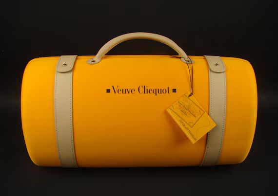 Veuve Cliquot Traveller bag, Clicquot hard case bag, Champagne gift, Veuve Clicquot collectible, ... | Etsy (US)